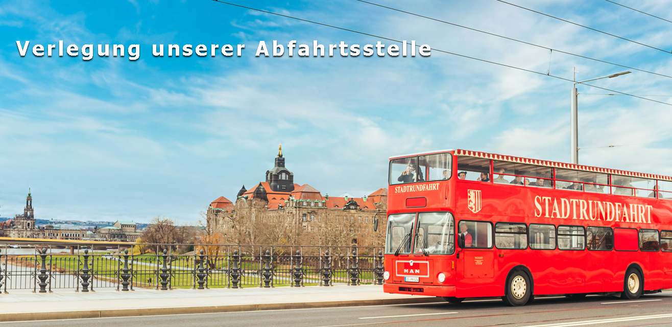 der Rote Doppeldecker der Dresdner Stadtrundfahrt fährt in Dresden über die Albertbrücke in Dresden. Diese Stadtrundfahrten werden immer live moderiert von Gästeführern.