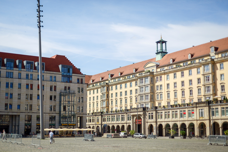 Blick auf den Dresdner Altmarkt