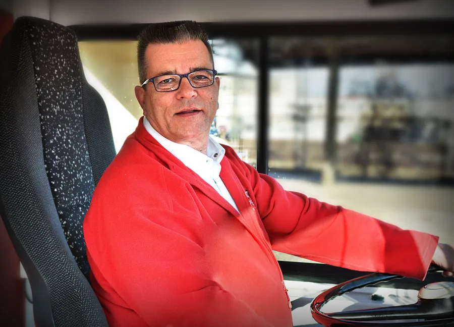 Andreas - Busfahrer bei der Stadtrundfahrt Dresden