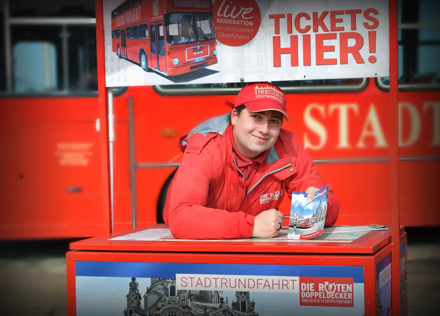 Lars - Verkäufer bei der Stadtrundfahrt Dresden