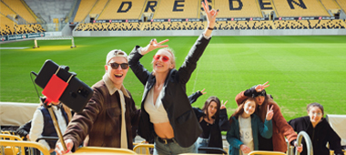 Selfie-Tour hinter Dresdens Kulissen